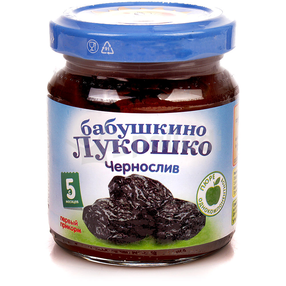 Пюре Бабушкино лукошко 100г чернослив с 5 месяцев купить за 96 руб. с ...