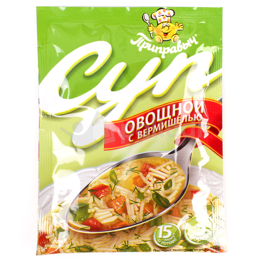 Русский продукт суп мясной с вермишелью