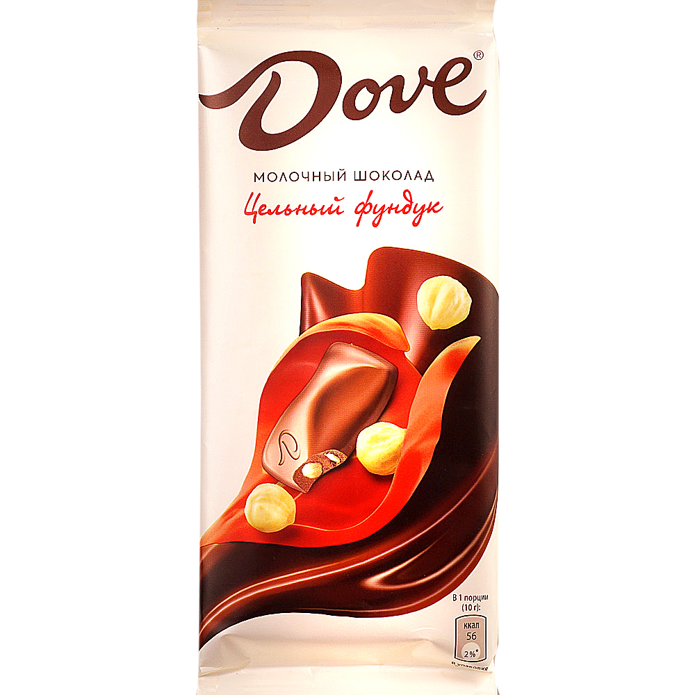 Шоколад Dove молочный 90г c цельным фундуком купить за 175 руб. с ...