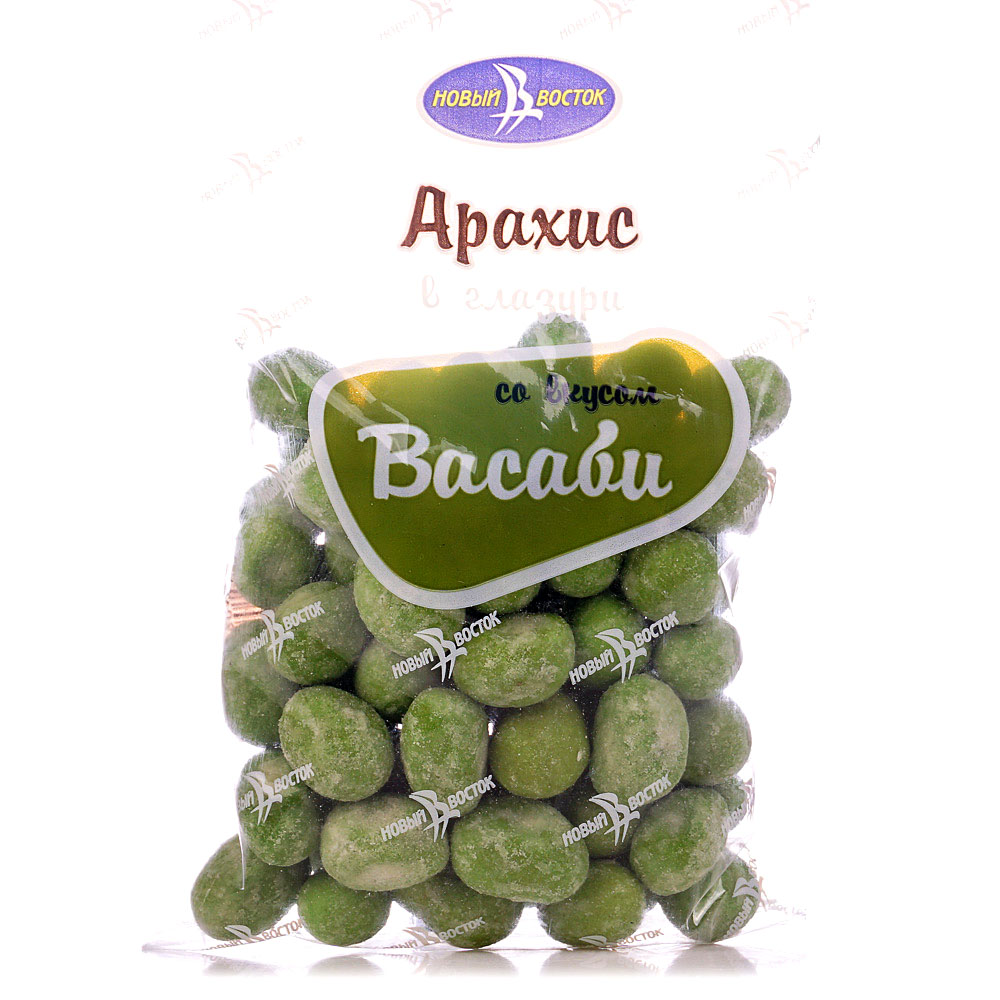 Арахис в глазури со вкусом васаби 100г Новый Восток купить за 72 руб. с  доставкой на дом в интернет-магазине «Palladi» в Южно-Сахалинске