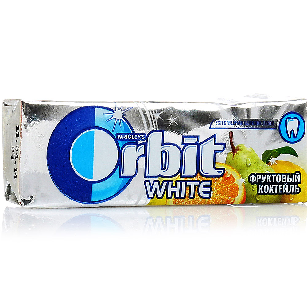 Orbit white Фруктовый коктейль 14г купить за 34 руб. с доставкой на дом ...