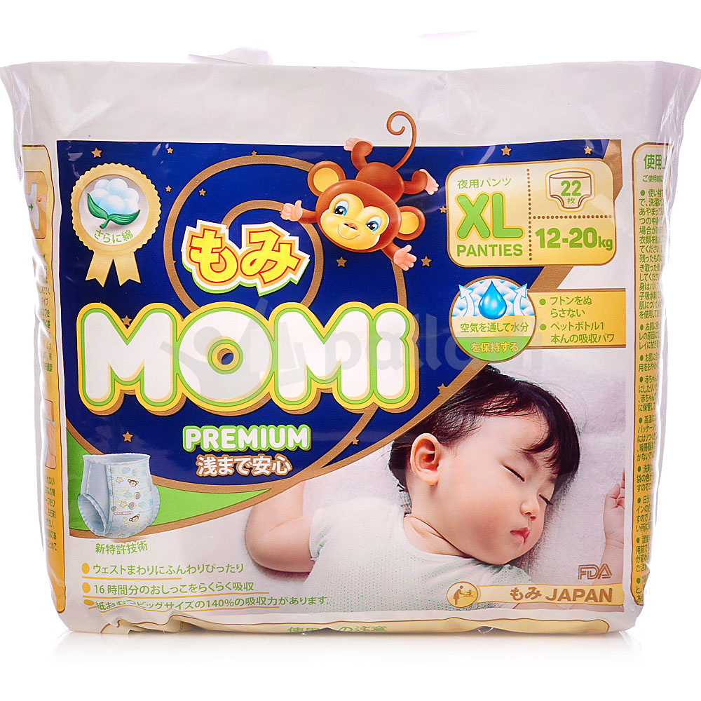 Трусики MOMI Premium Night для детей XL 12-20кг 22шт купить за 610 руб ...