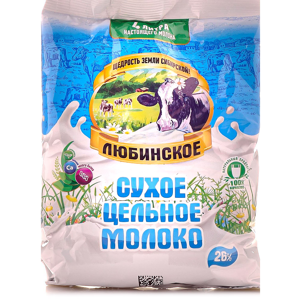 Молоко сухое цельное Любинское 26% 350г м/у купить за 439 руб. с ...