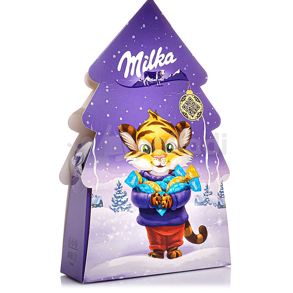 Шоколад Милка Подарочный набор 63г Ёлка купить за 216 руб. с доставкой ...