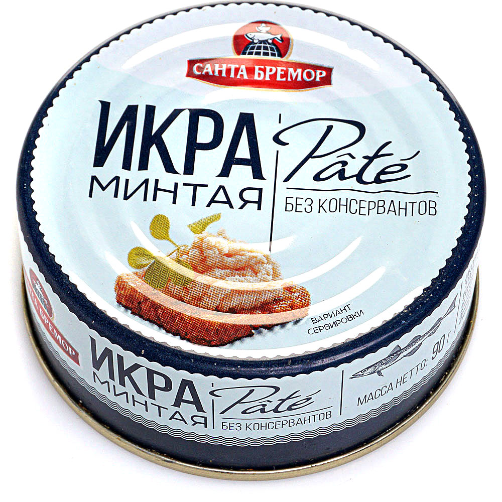 Икра санта бремор. Икра минтая Санта Бремор pate. Икра минтая Санта Бремор 90г жб. Икра минтая деликатесная Люкс Санта Бремор. Санта Бремор икра минтая Санта Бремор pate 90 гр.