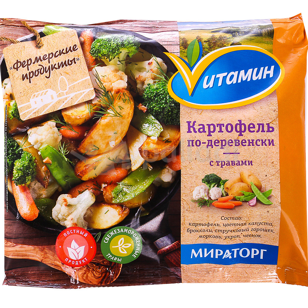 Мираторг Картофель по деревенски 400г с травами