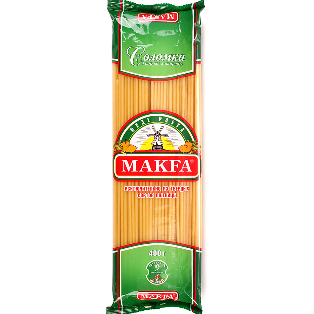 Макаронные изделия Макфа 400г макароны (соломка) купить за 109 руб. с ...