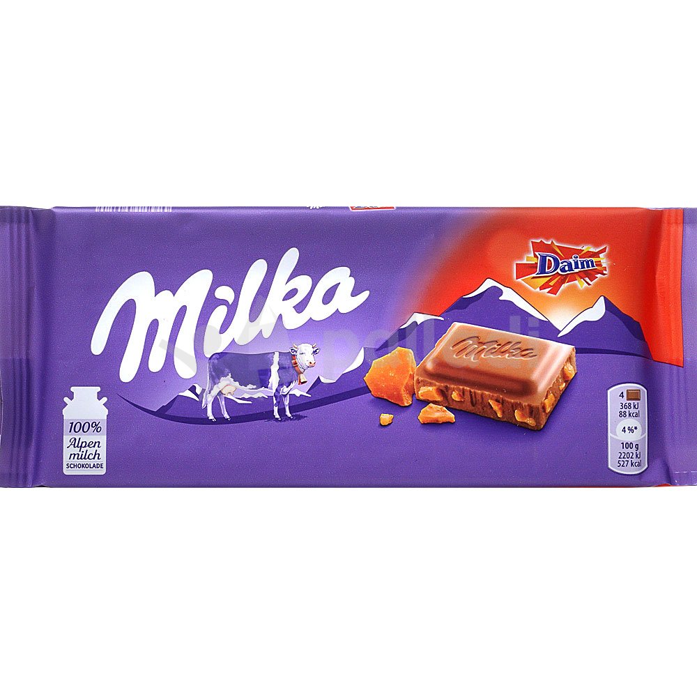 Шоколад Milka & daim 100гр