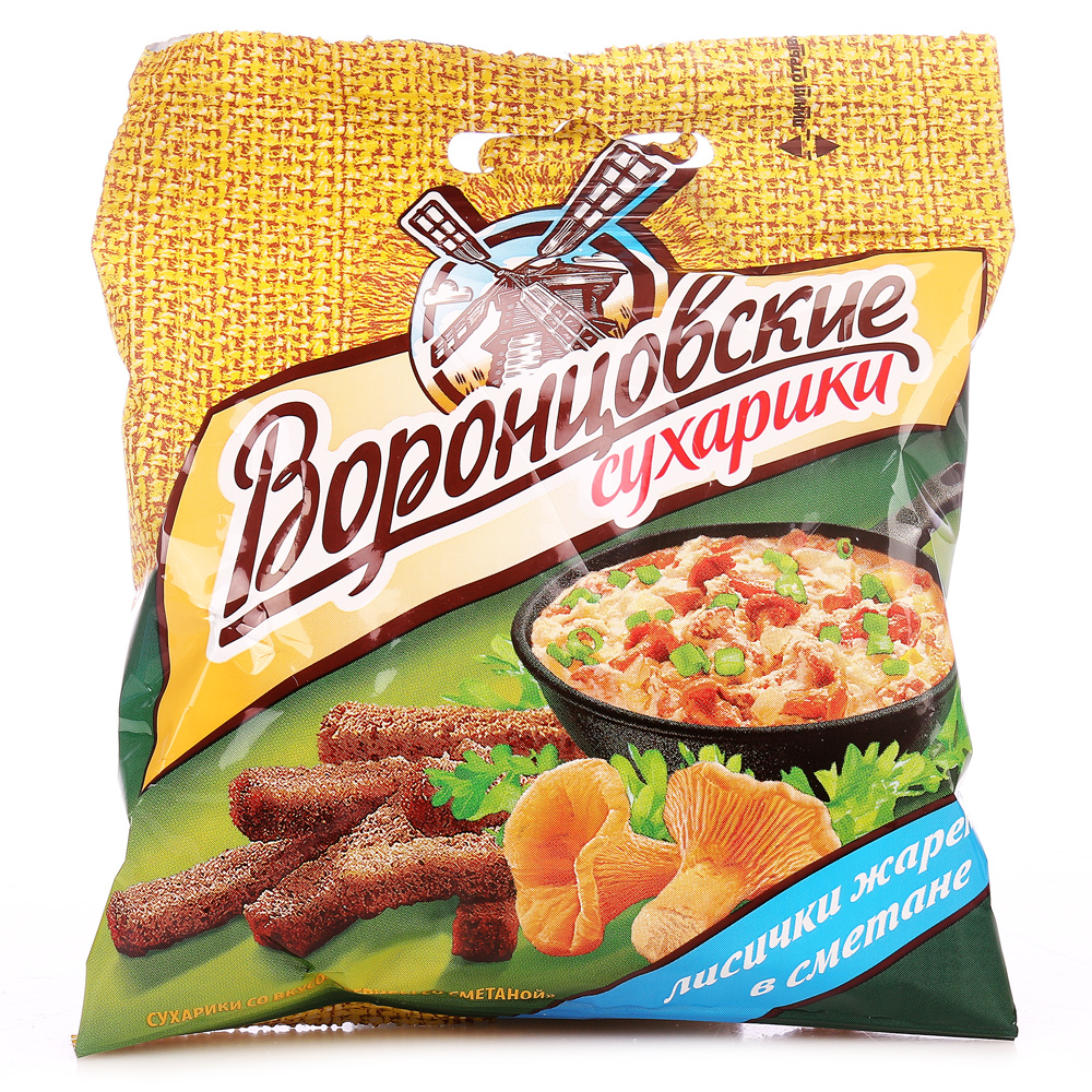 Сухарики Воронцовские 40г лисички в сметане купить за 32 руб. с ...