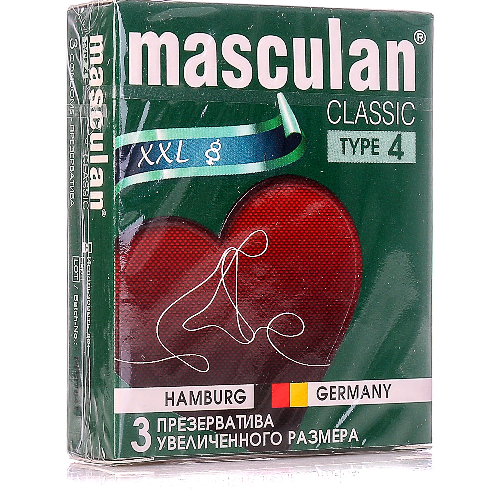 Презервативы Masculan Classic4 XXL Увеличенного размера (3шт) купить за 304  руб. с доставкой на дом в интернет-магазине «Palladi» в Южно-Сахалинске