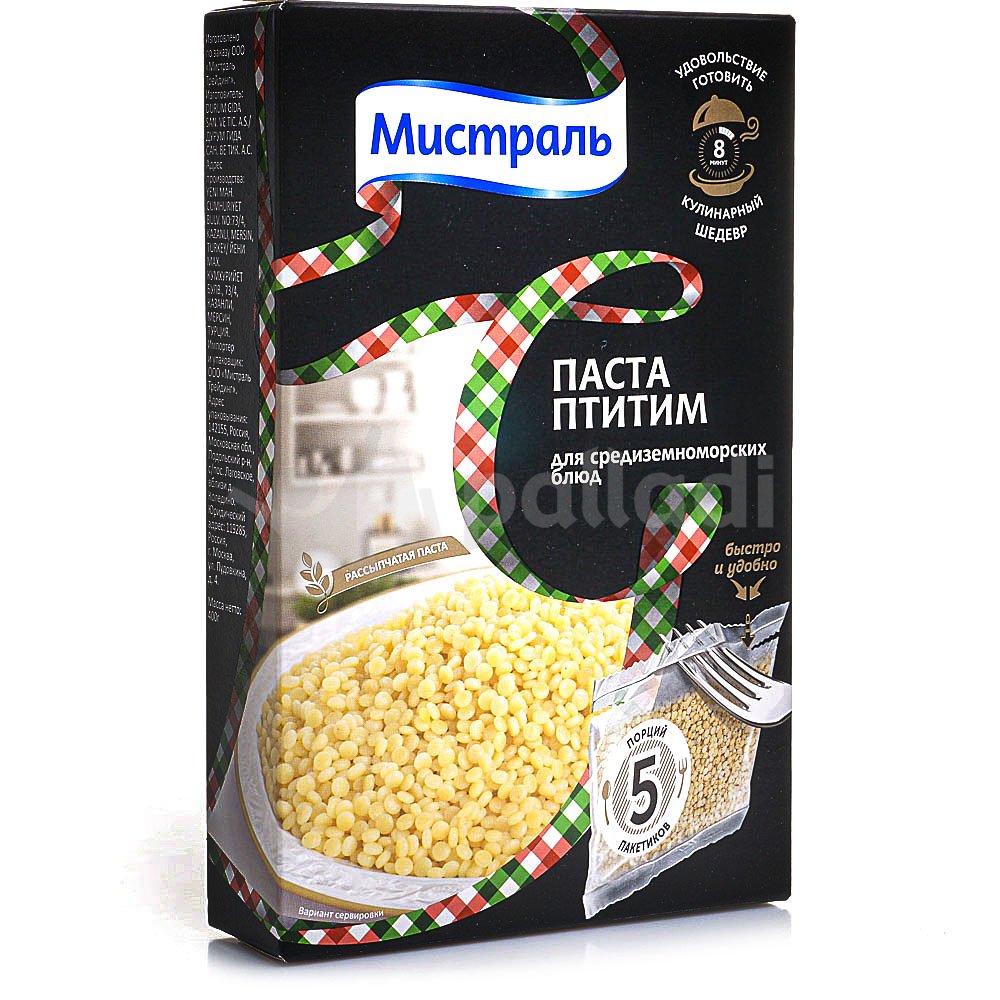 Макароны Мистраль Паста Птитим 5/80г купить за 194 руб. с доставкой на ...