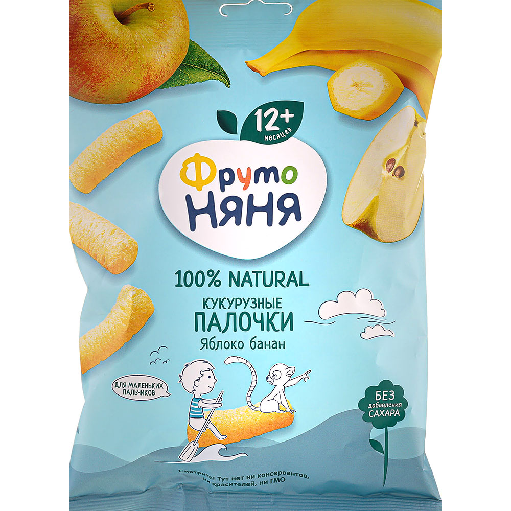 Кукурузные палочки Фруто Няня 20г яблоко/банан купить за 108 руб. с ...
