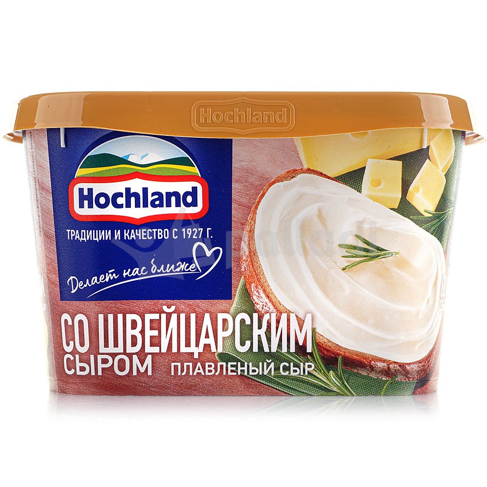 Сыр плавленый Хохланд 400г швейцарский сыр ванна купить за 411 руб. с  доставкой на дом в интернет-магазине «Palladi» в Южно-Сахалинске