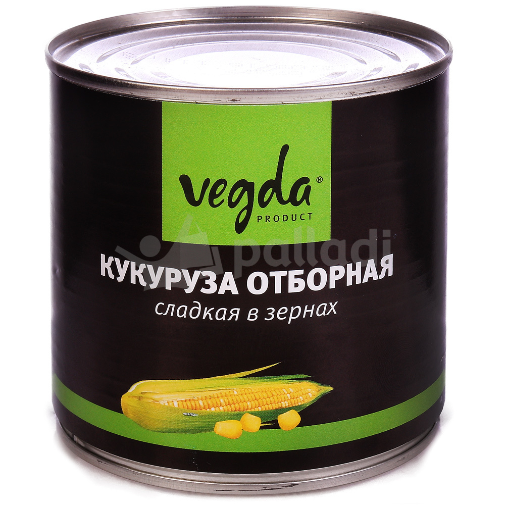 Кукуруза Вегда 400г сладкая в зернах ж/б купить за 66 руб. с доставкой на  дом в интернет-магазине «Palladi» в Южно-Сахалинске