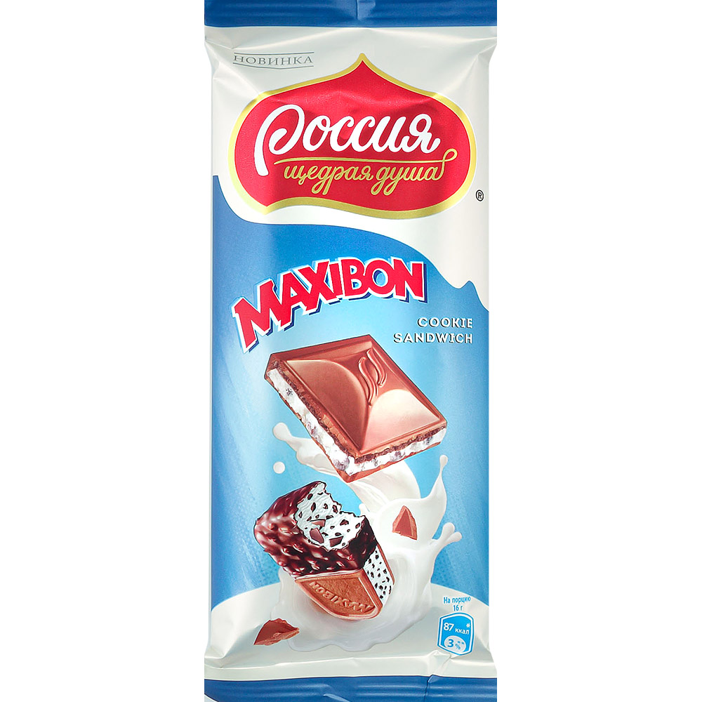 Шоколад Россия 80г MAXIBON купить за 209 руб. с доставкой на дом в ...