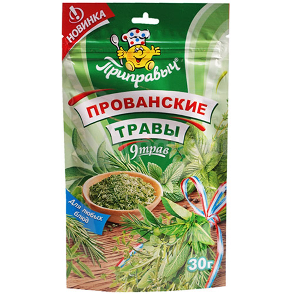 Приправыч 30г Приправа Прованские травы купить за 67 руб. с доставкой на дом  в интернет-магазине «Palladi» в Южно-Сахалинске