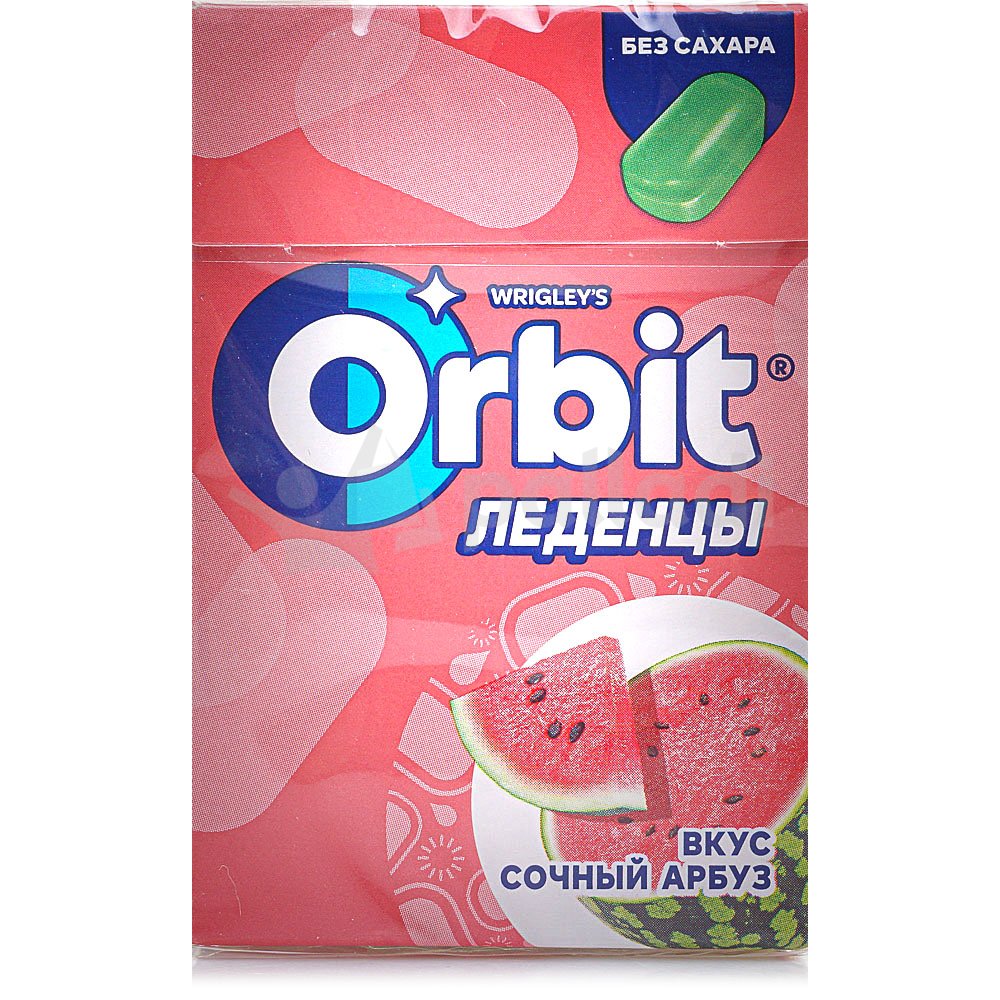Леденцы Orbit Сочный арбуз 35г купить за 76 руб. с доставкой на дом в ...
