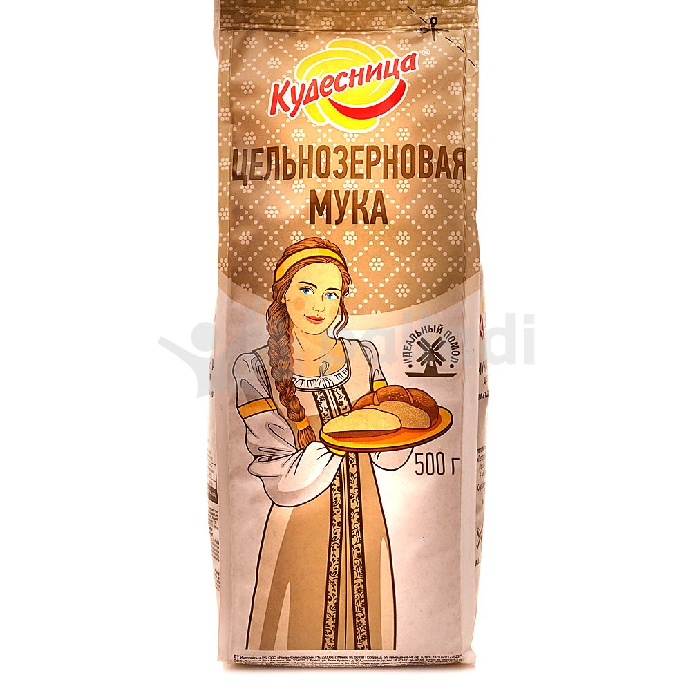 Мука Кудесница 500г пшеничная цельнозерновая купить за 85 руб. с ...