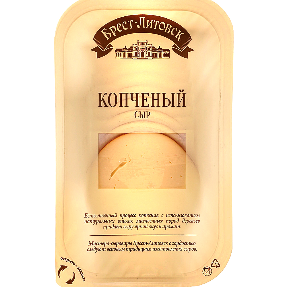 Сыр Брест-Литовск 150г Копченый 40% нарезка купить за 187 руб. с ...