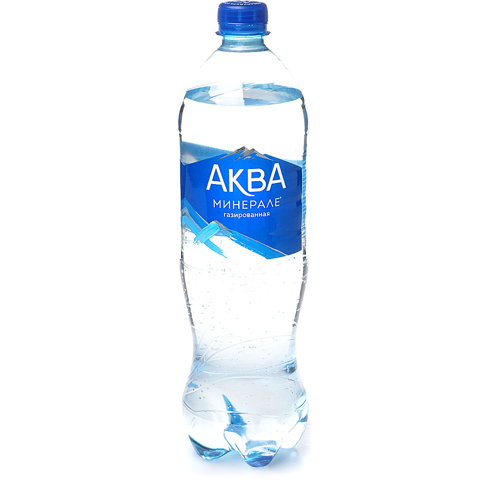 Минеральная вода Аква минерале 1л газированная  за 59 руб. с .