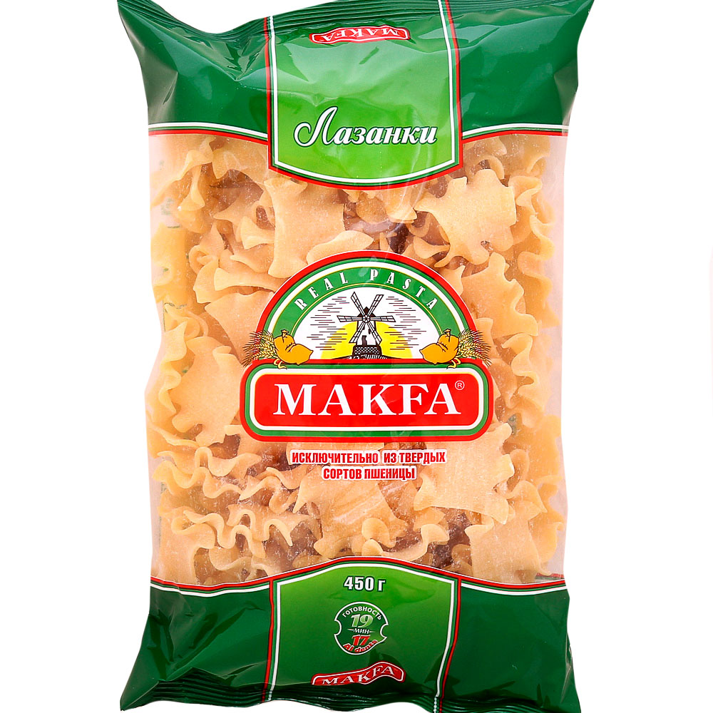 Макаронные изделия Макфа 450г лазанки купить за 71 руб. с доставкой на ...
