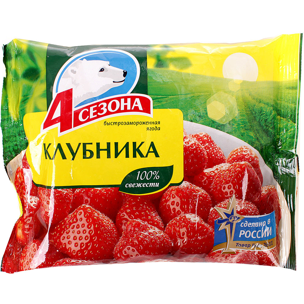 4 сезона Клубника 300г 1/20 купить за 243 руб. с доставкой на дом в ...