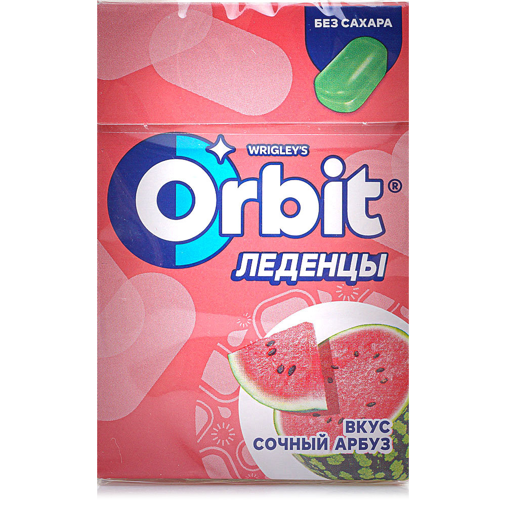 Леденцы Orbit Сочный арбуз 35г купить за 76 руб. с доставкой на дом в ...