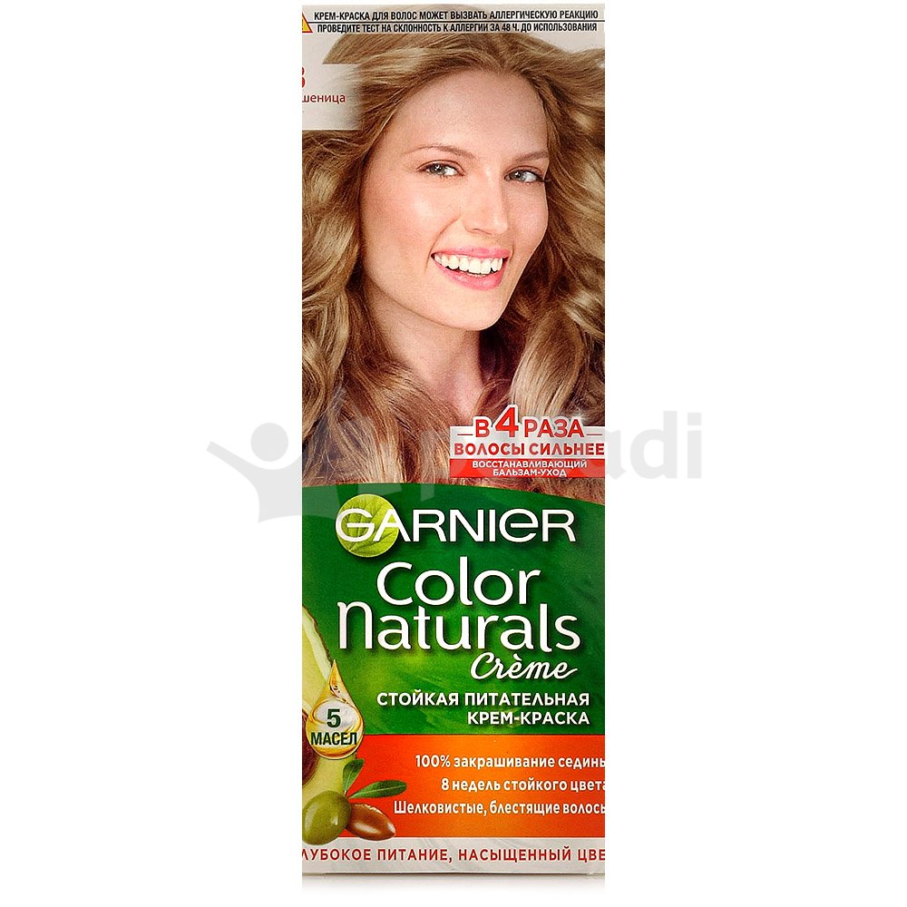 Краска для волос GARNIER Color Naturals 8 Пшеница купить за 341 руб. с  доставкой на дом в интернет-магазине «Palladi» в Южно-Сахалинске