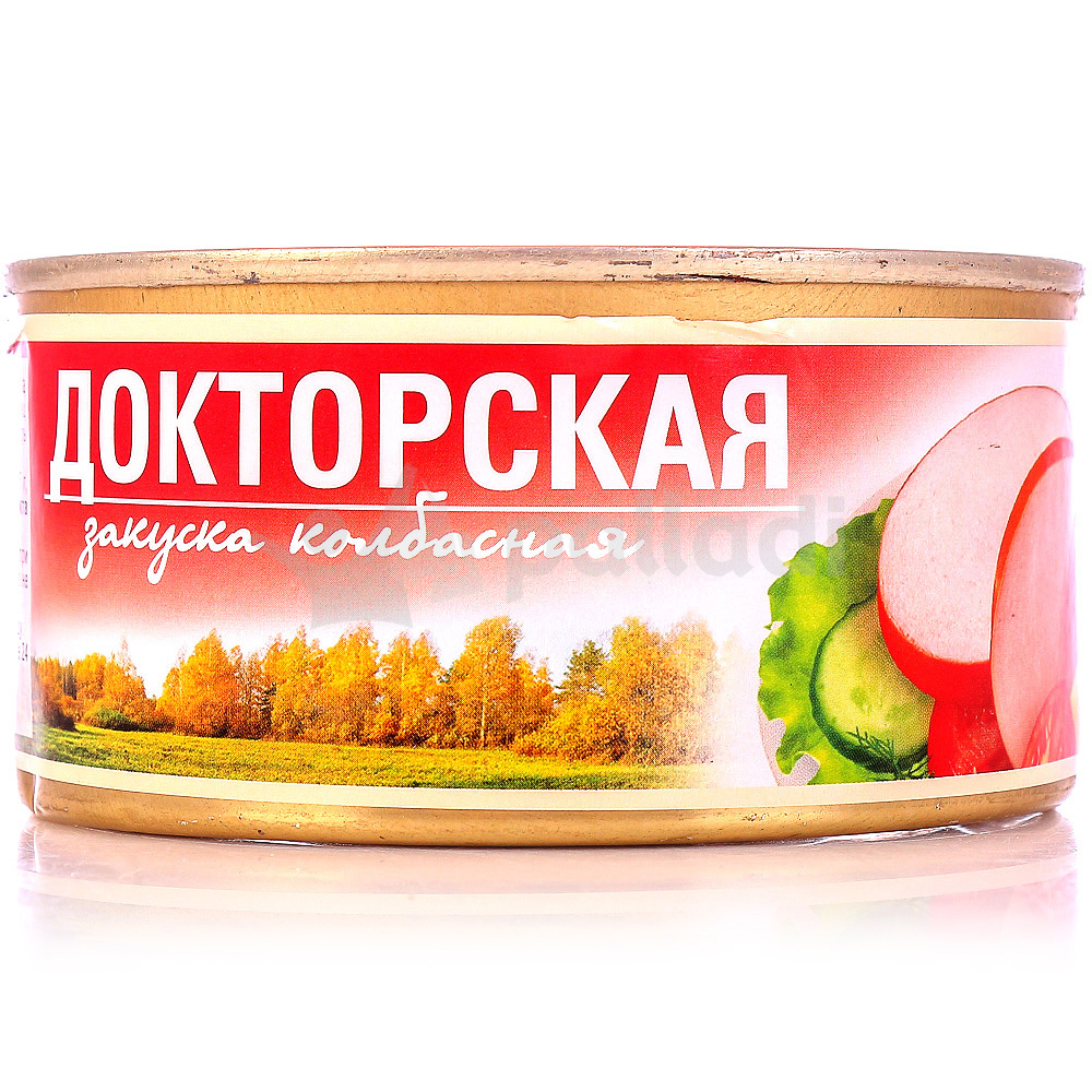 Закуска Рузком колбасная докторская 325г ж/б купить за 89 руб. с ...