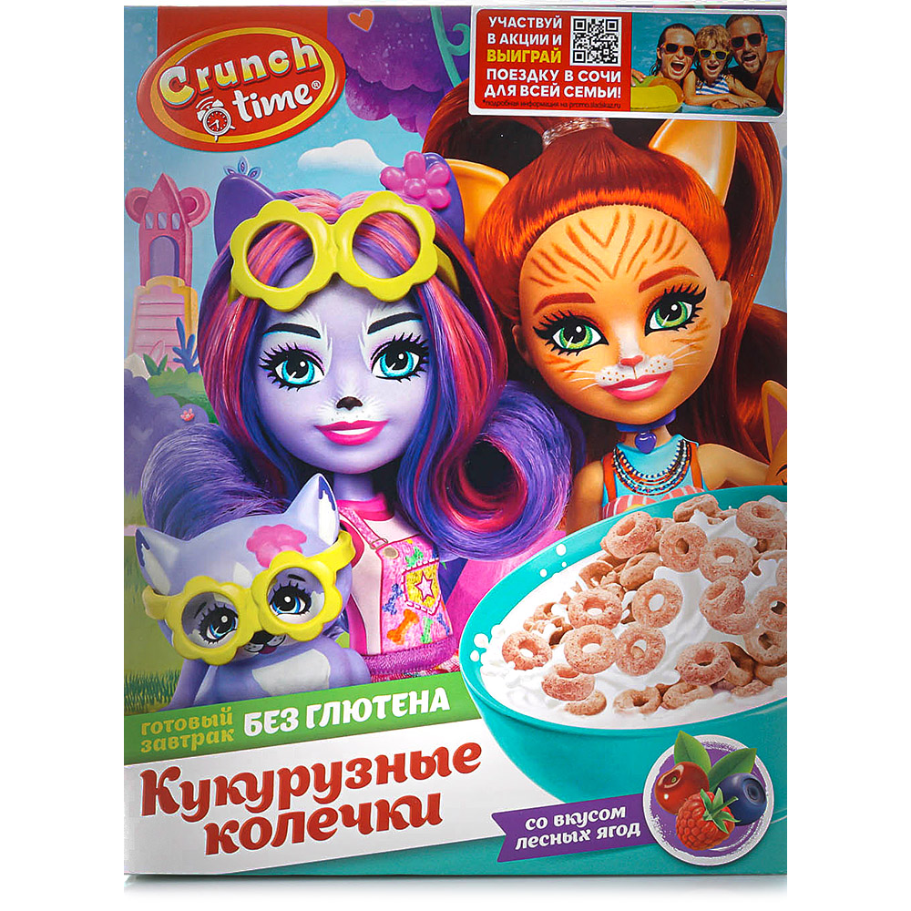 Сухой завтрак Crunch Time ENCHANTIMALS 170г колечки со вкусом лесных ягод  купить за 241 руб. с доставкой на дом в интернет-магазине «Palladi» в ...