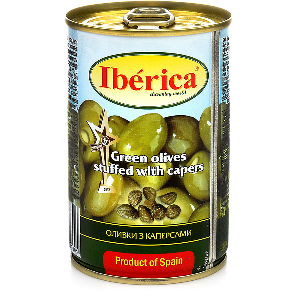 Оливки Iberica 300г с каперсами ж/б купить за 219 руб. с доставкой на ...