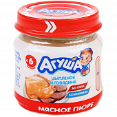 Мясное пюре Агуша 80г цыпленок/говядина ст\б купить за 68 руб. с ...