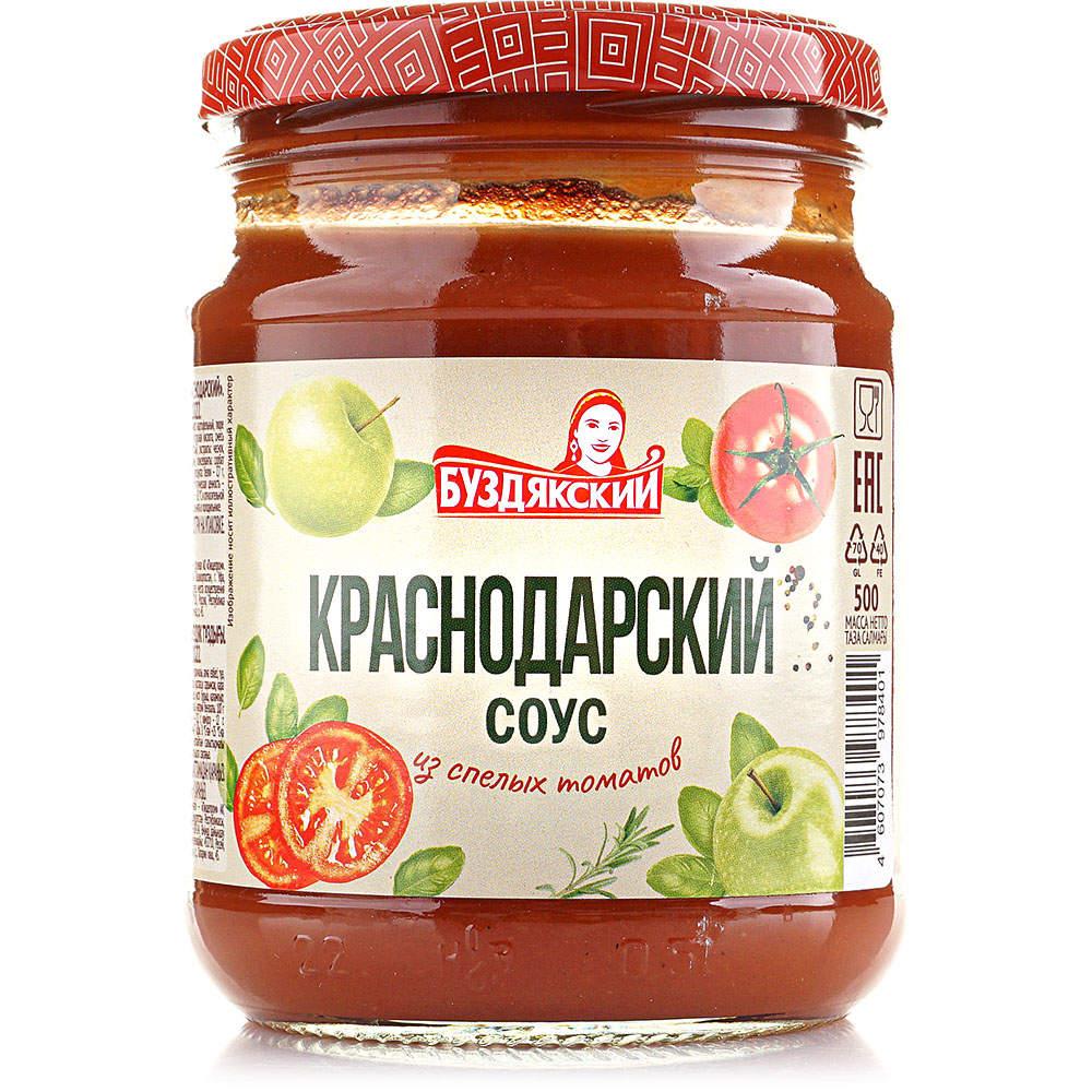 Соус Краснодарский 500г Буздякский купить за 177 руб. с доставкой на дом в  интернет-магазине «Palladi» в Южно-Сахалинске