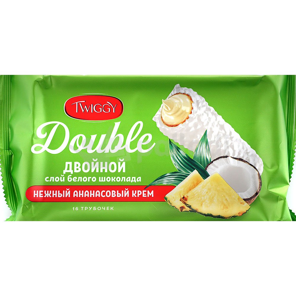 Вафельные трубочки Twiggy Double 185г ананас