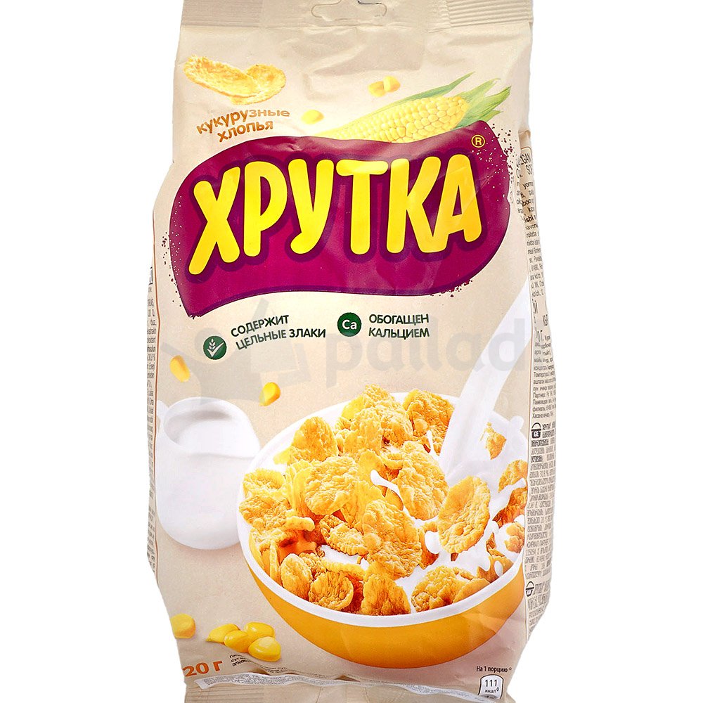 Сухой завтрак Хрутка 320г Кукурузные хлопья 1/24