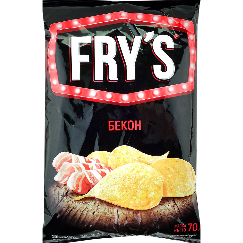 Чипсы Fry's 70г Бекон купить за 99 руб. с доставкой на дом в интернет ...