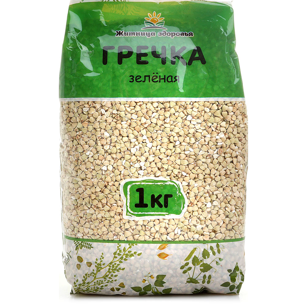 Крупа Гречка зеленая 1кг Житница здоровья купить за 335 руб. с ...