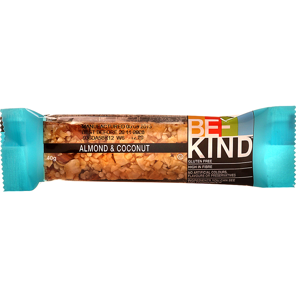 Батончик BE KIND 40г миндально-кокосовый с медом 1/12 купить за 99 руб ...