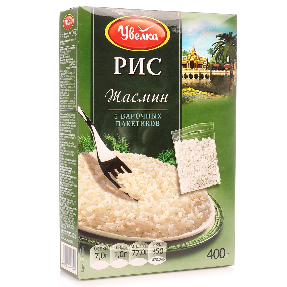 Крупа Увелка 5*80г Рис Жасмин купить за 200 руб. с доставкой на дом в  интернет-магазине «Palladi» в Южно-Сахалинске