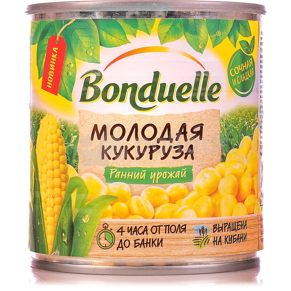 Кукуруза молодая Bonduelle 200г ж/б