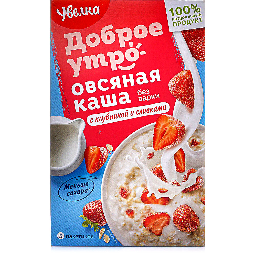Каша Увелка 5*40г клубника со сливками купить за 164 руб. с доставкой ...