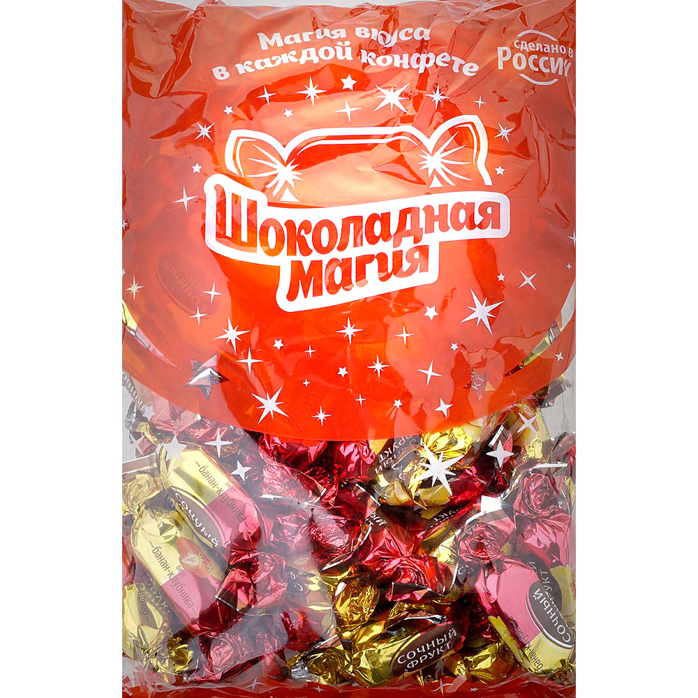 Конфеты Шоколадная магия 1кг Сочный фрукт банан-клубника купить за 559 ...