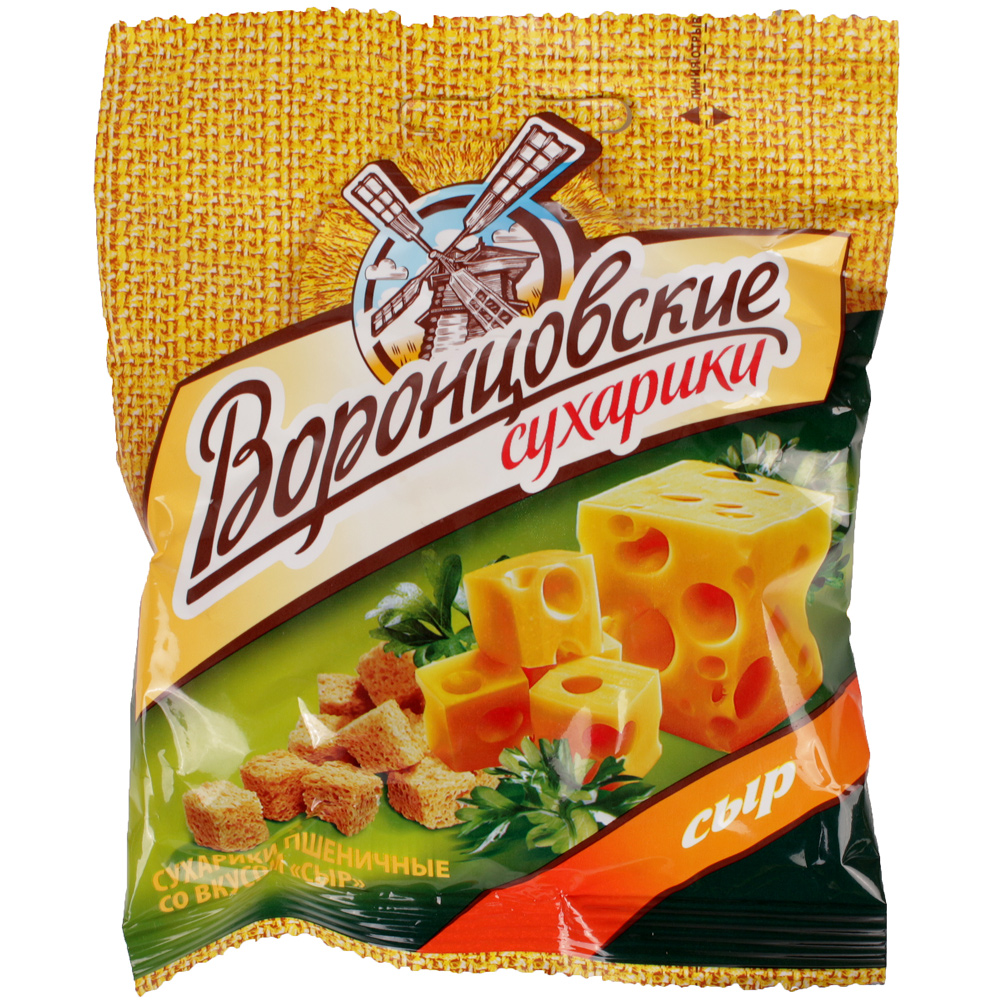 Сухарики Воронцовские 40г сыр купить за 33 руб. с доставкой на дом в ...