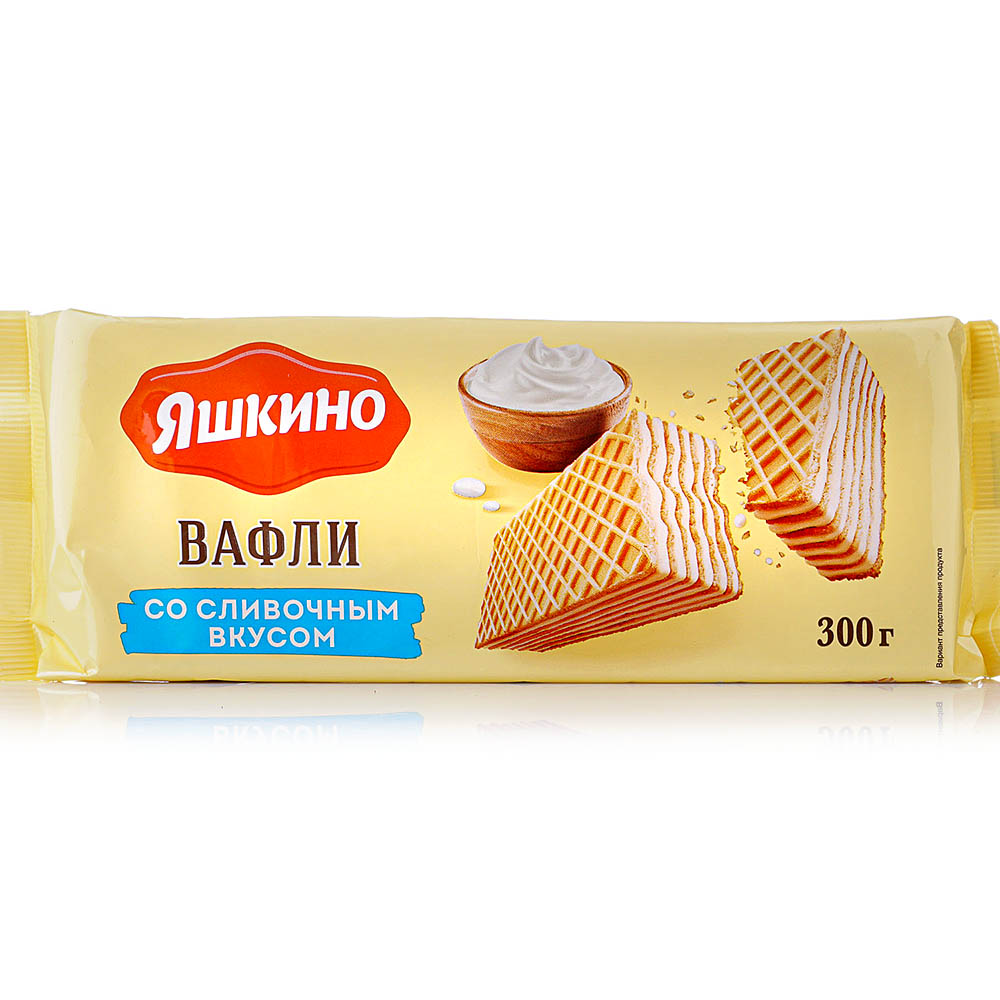 Яшкино вафли со сгущенкой круглые