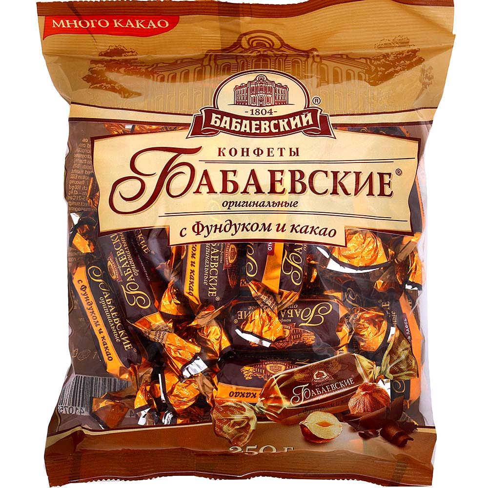 Конфеты Бабаевский 200г Оригинальные с фундуком и какао 1/10 купить за ...