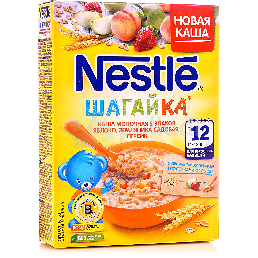 Nestle каша молочная овсяная с яблоком 250 г