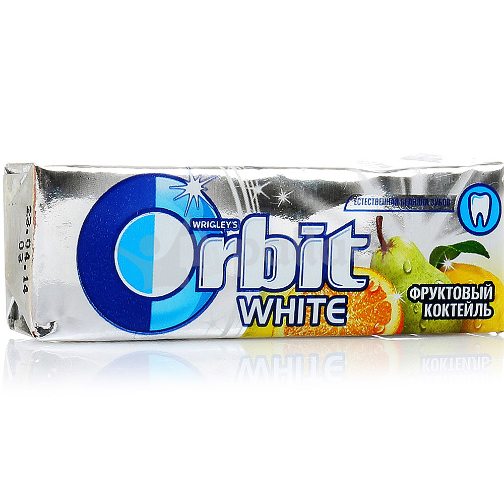 Orbit white Фруктовый коктейль 14г купить за 34 руб. с доставкой на дом ...