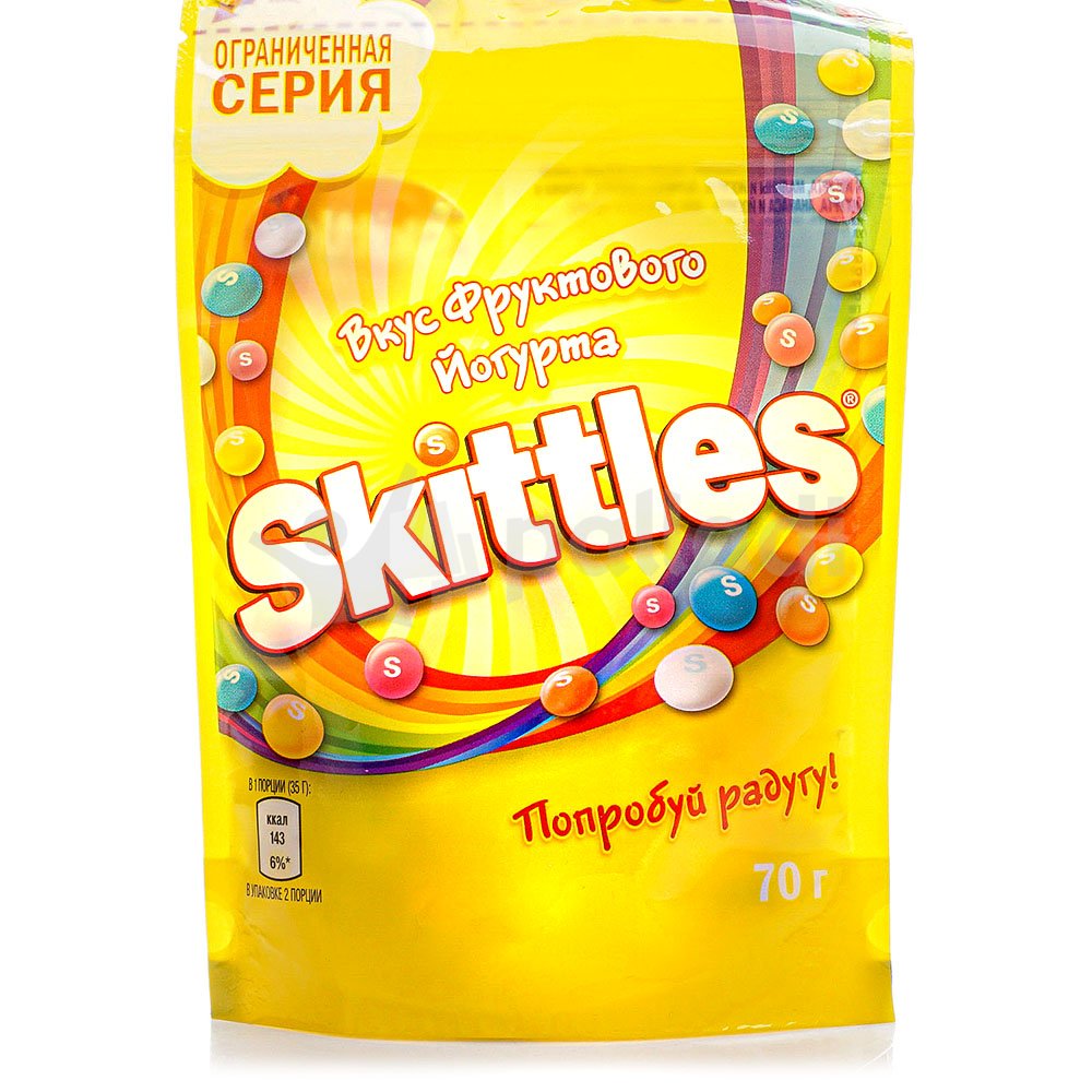Скитлз 70г со вкусом фруктового йогурта купить за 88 руб. с доставкой ...