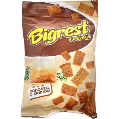 Гренки Bigrest 80г холодец с хреном