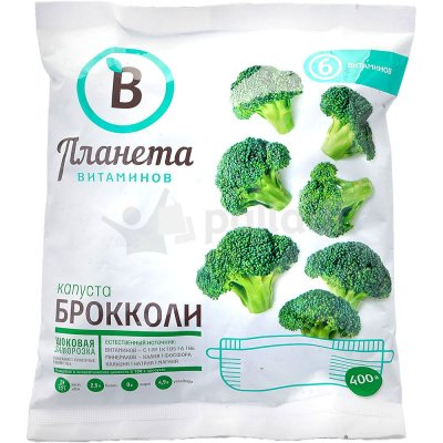 Планета витаминов Капуста брокколи 400г 1/25